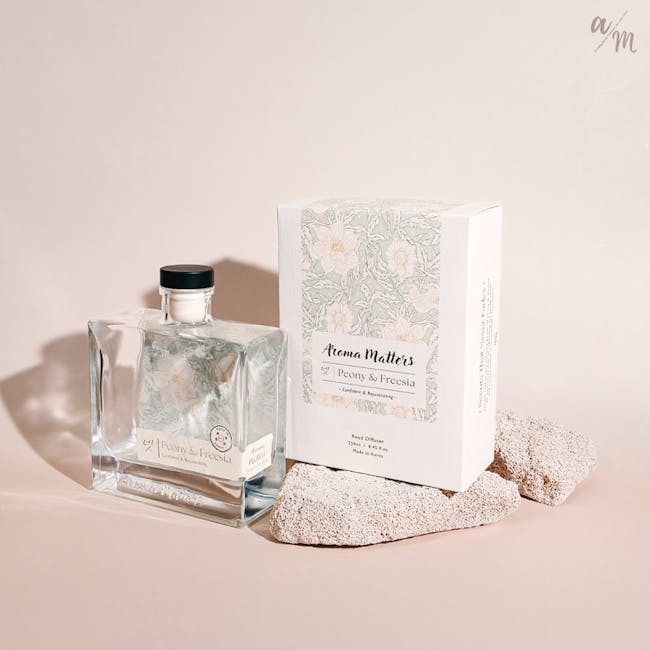 Aroma Matters Reed Diffuser - Peony & Freesia (2 Sizes) - 10 - Aromas, perfume, fragrance, toiletries, skincare, beauty