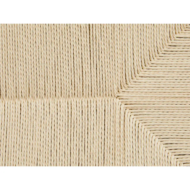 Anakie Bench 0.7m - Oak - 6 - Rope texture, woven pattern, natural fiber, beige color, parallel lines, coiled design