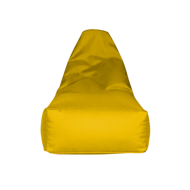Milly Bean Bag - Yellow - 5 - Yellow fabric, textured surface, smooth texture, vibrant color, soft fabric, cozy ambiance