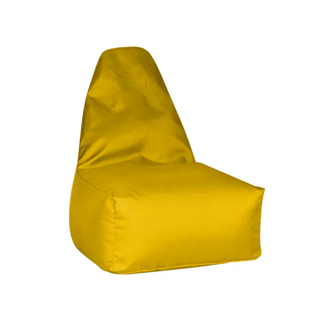 Milly Bean Bag - Yellow - 1 - Yellow fabric chair, yellow cushion, yellow upholstery, yellow sofa, yellow ottoman, yellow