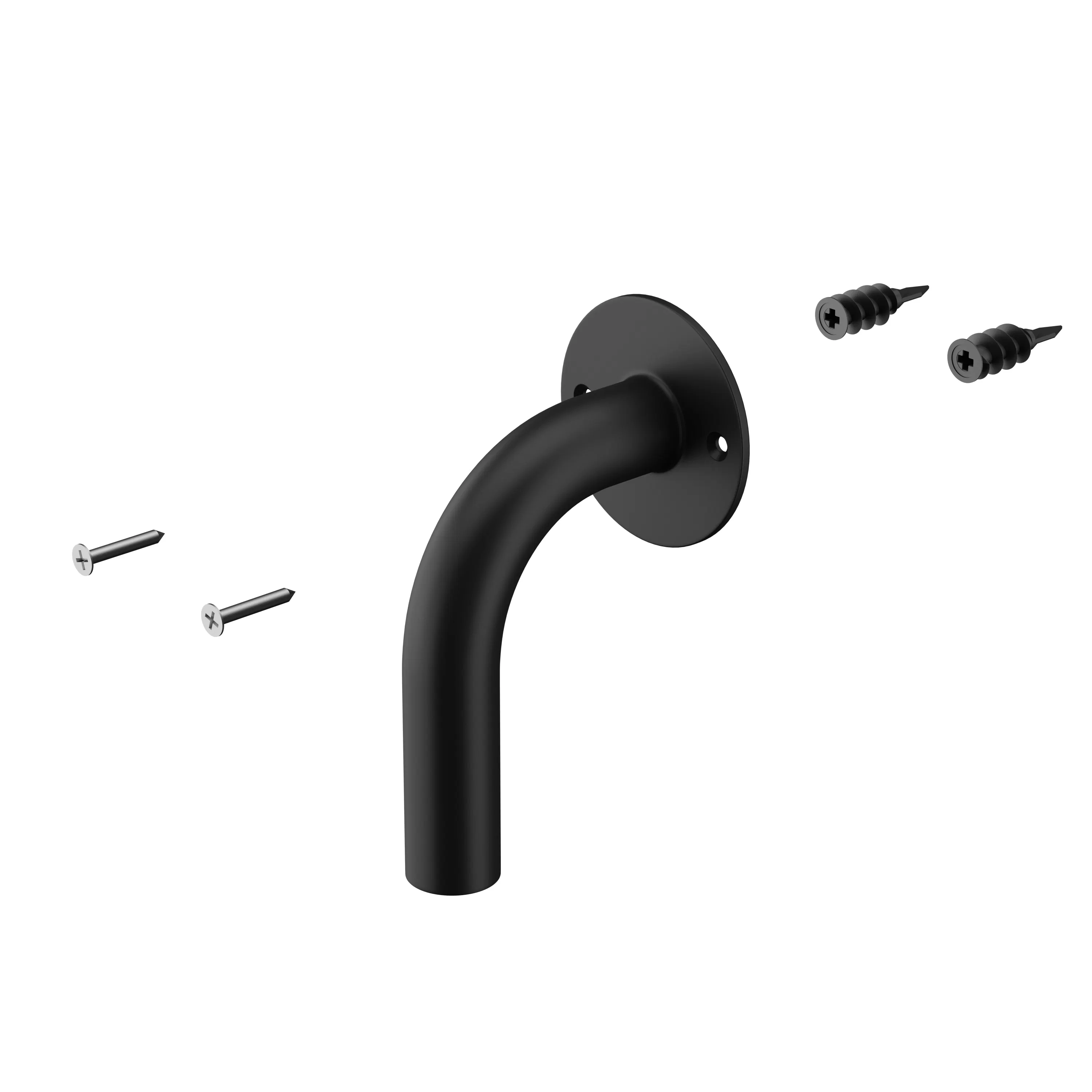 Solis Adjustable Shelves (4 Shelf) - Black - 16 - Black faucet with handle, screwdriver, and socket, modern kitchen design