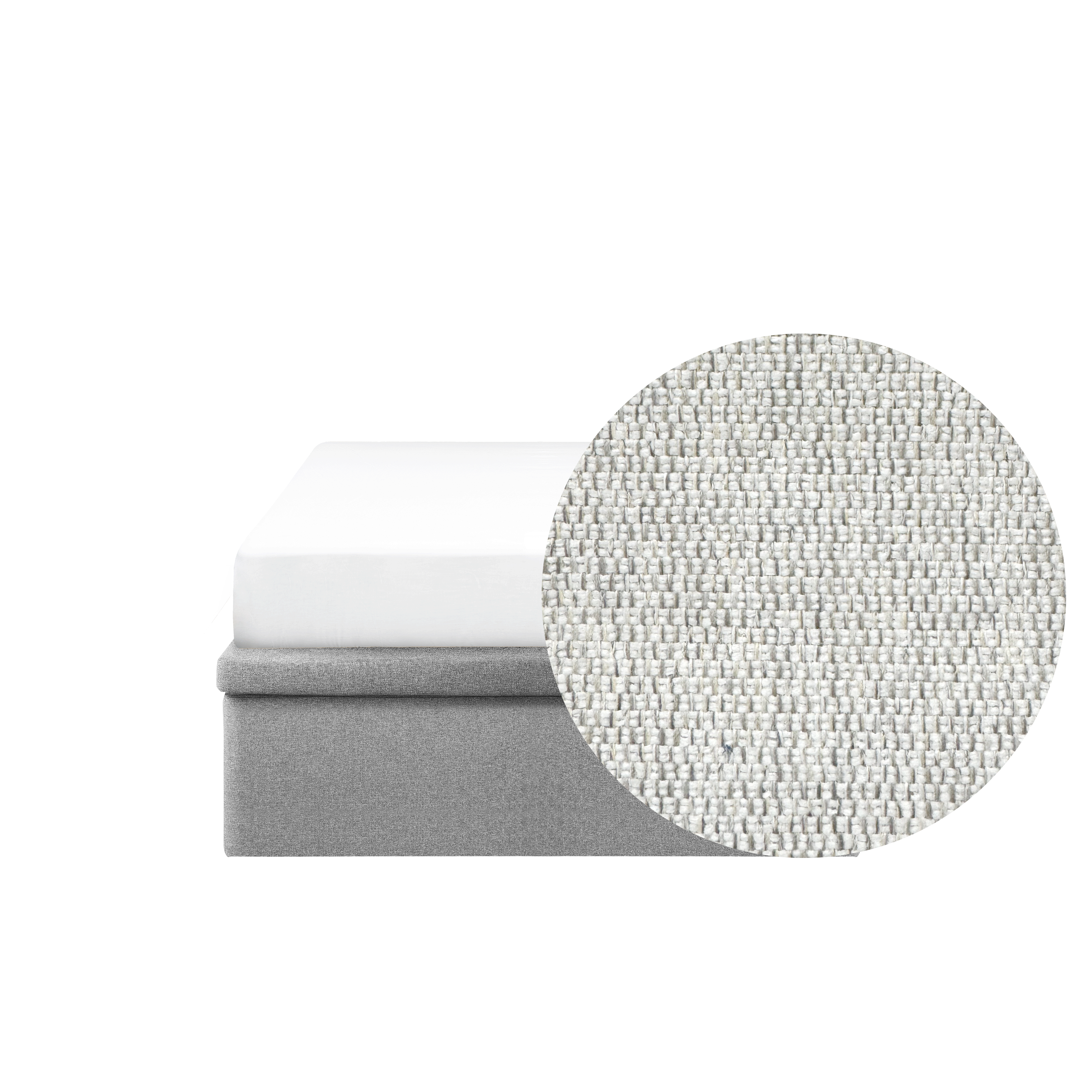 ESSENTIALS Super Single Storage Bed - Dew (Eco Clean Fabric)