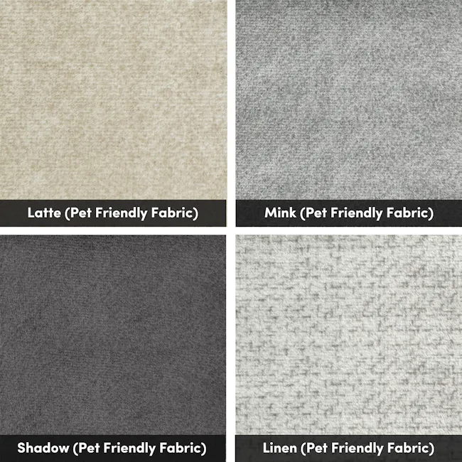 Vera Super Single Storage Bed - Dew (Eco Clean Fabric) - 9 - Latte, Mink, Shadow, Linen, Pet Friendly Fabric, Textured
