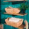 ecoHOUZE Water Hyacinth Wicker Storage Basket with Wood Handles (2 Sizes) - 1