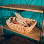ecoHOUZE Water Hyacinth Wicker Storage Basket with Wood Handles (2 Sizes) - 3