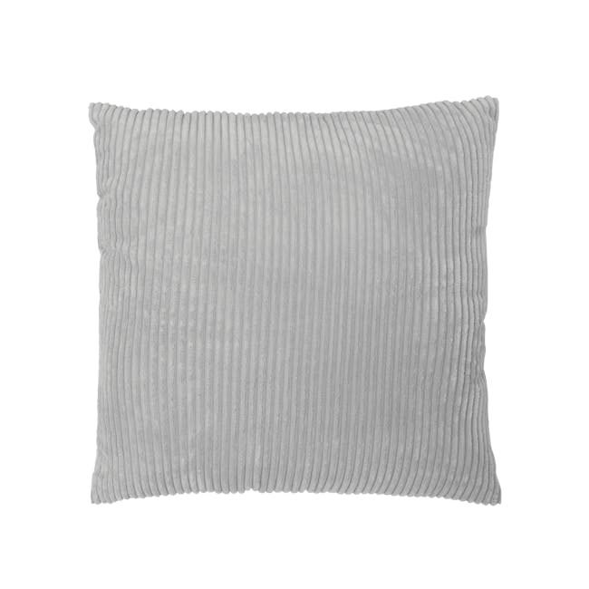 Emeri Large Corduroy Cushion - Silver - 0
