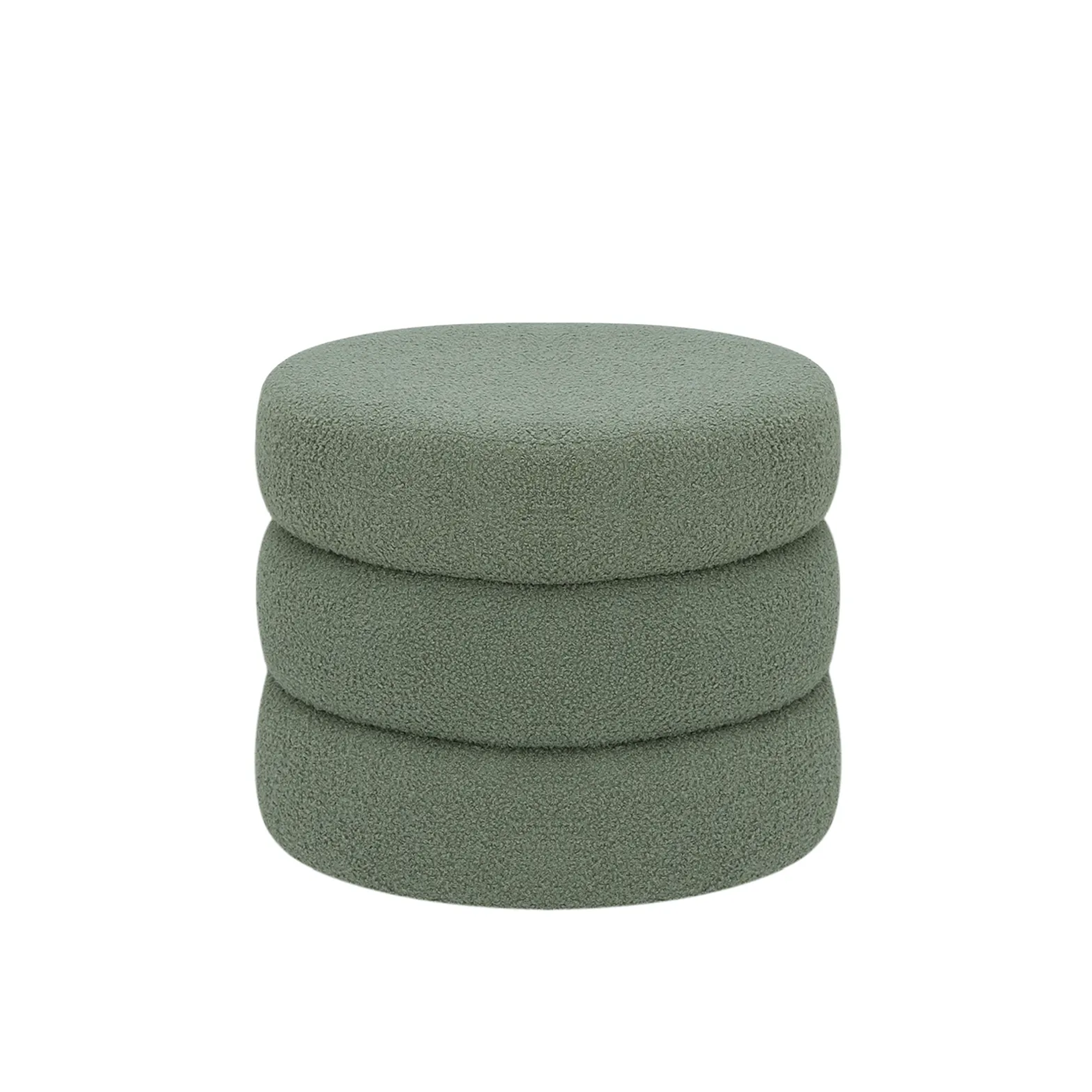 Dolly Large Storage Pouf - Green