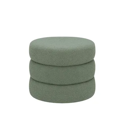 Dolly Large Storage Pouf - Green