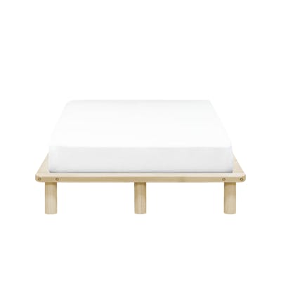 Hiro Super Single Wooden Platform Bed - Image 1