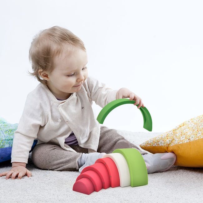 Silicone Watermelon Toy Stacker - 1