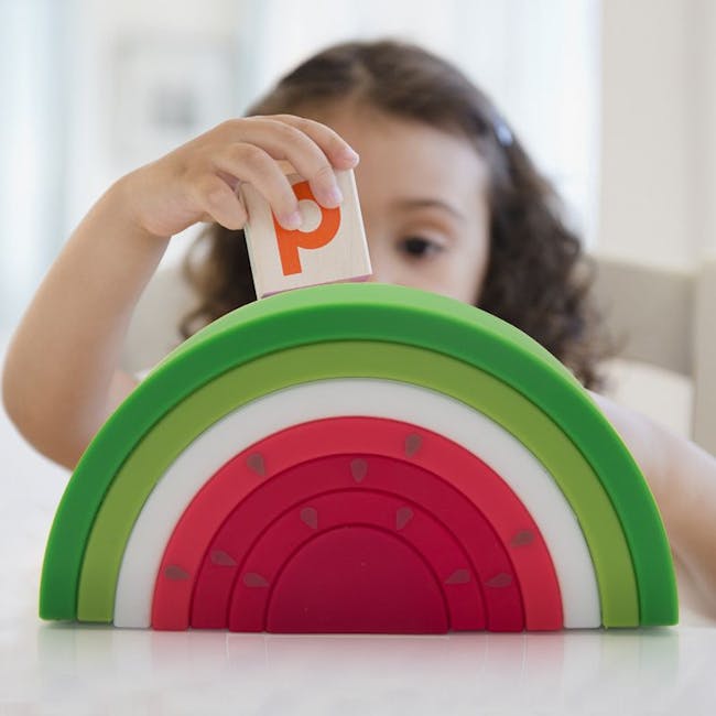 Silicone Watermelon Toy Stacker - 2