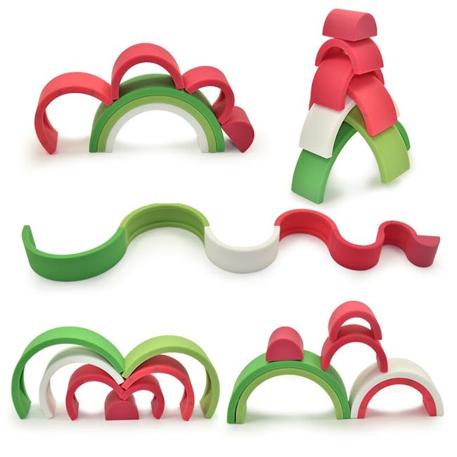 Silicone Watermelon Toy Stacker - 7