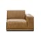 Milan 4 Seater Corner Extended Sofa - Tan (Faux Leather) - 2