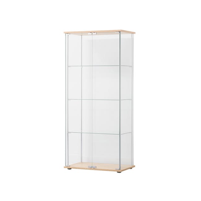 Haider Glass Cabinet 0.6m - Oak - 0