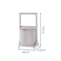 Aamari Low Multi Clothes Stand with One Laundry Basket - 4