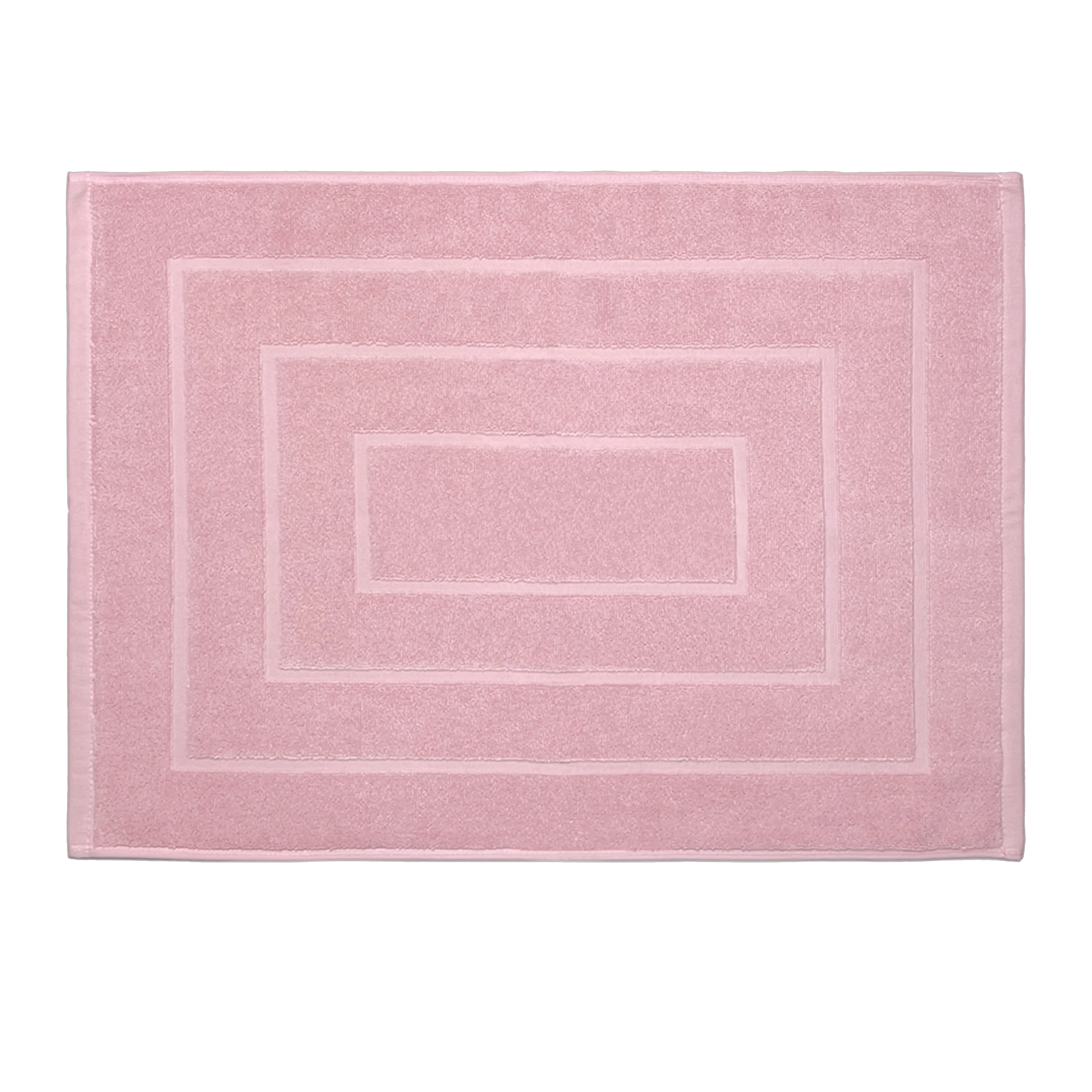 [Bundle of 2] Milton Home Tianna 100% Terry Cotton Bath Mat - Dusty Pink