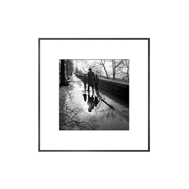 Vivian Maier Canvas Print with Black Frame 40cm x 40cm - Wandering Backview - 0
