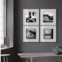Vivian Maier Canvas Print with Black Frame 40cm x 40cm - Wandering Backview - 4
