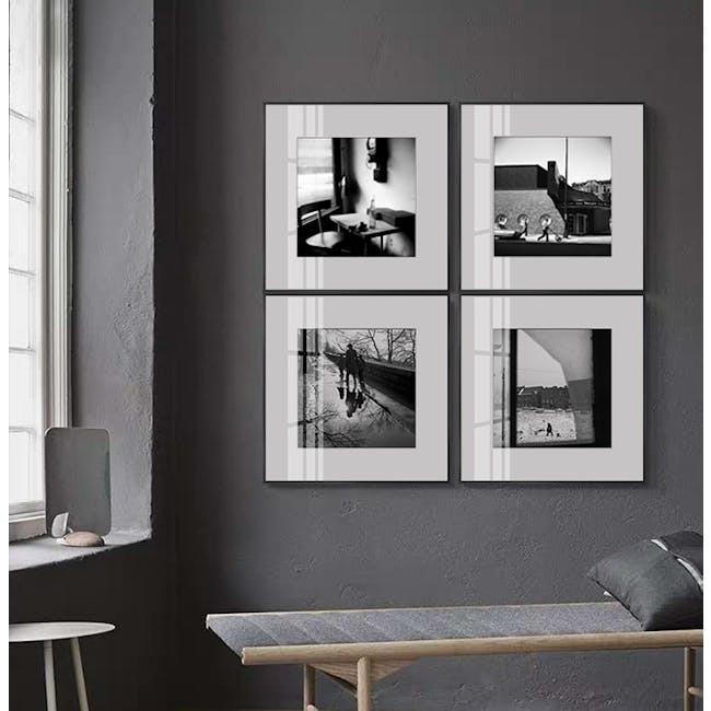 Vivian Maier Canvas Print with Black Frame 40cm x 40cm - Wandering Backview - 4