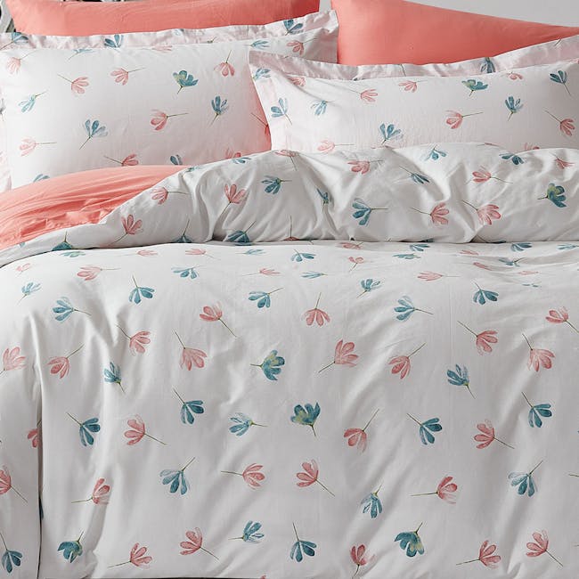 Marie Claire Lumine Cotton Printed Full Bedding Set - Maple (2 Sizes) - 1