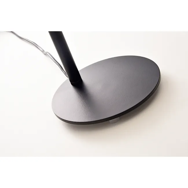 Thora Table Lamp - Black - 5 - Black wireless speaker, sleek design, matte finish, circular base, minimalist aesthetic
