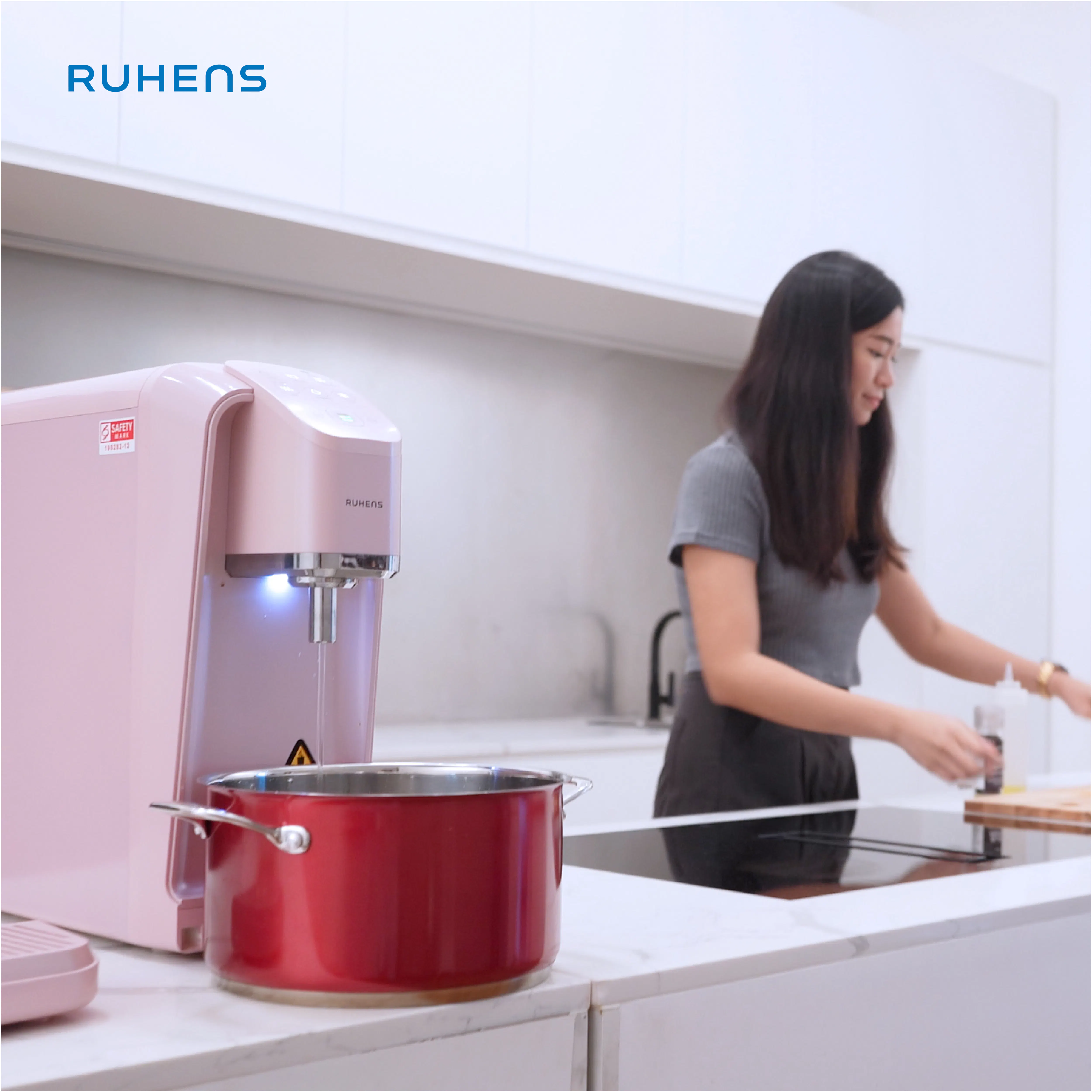 Ruhens V Series Water Purifier  - Bubblegum Pink - 7