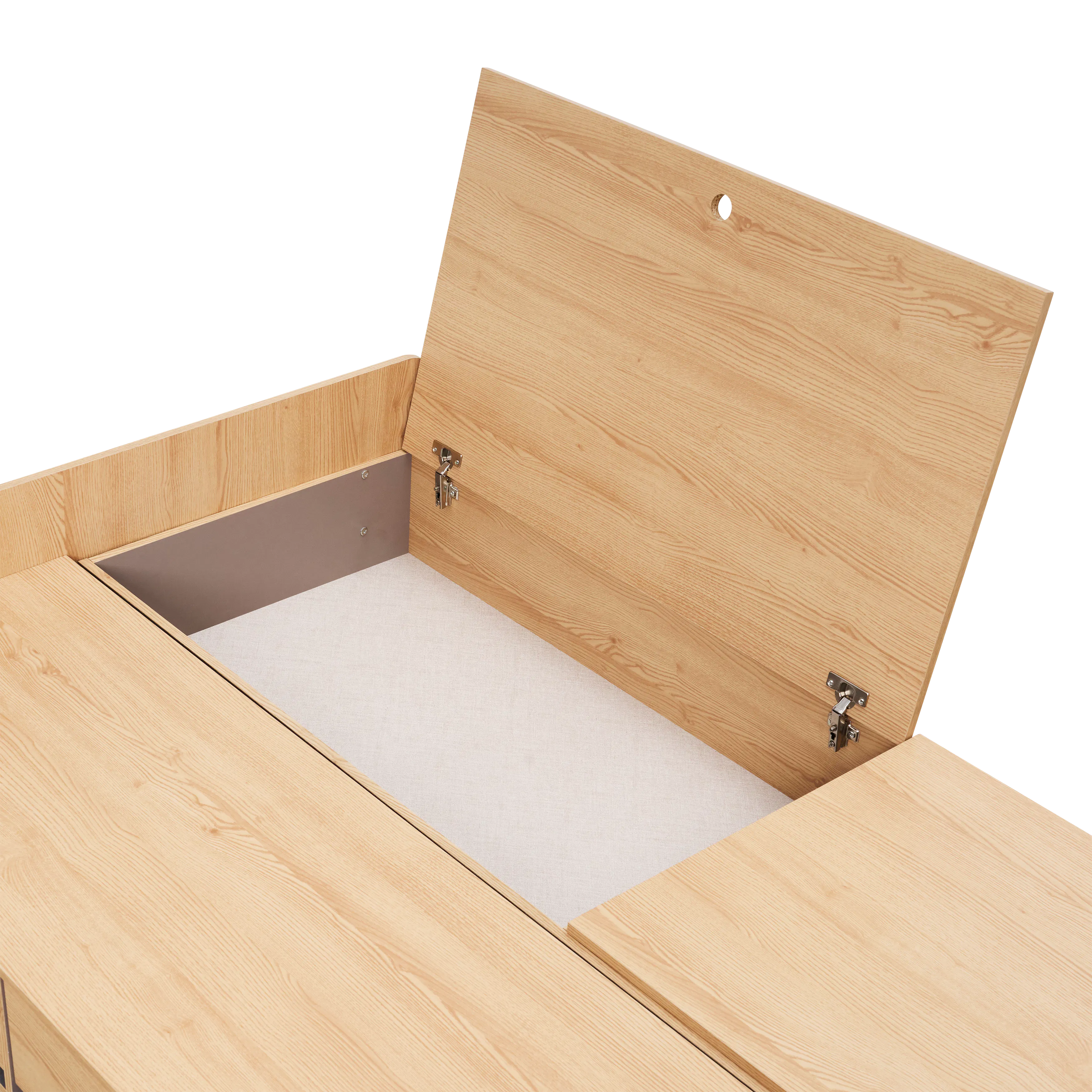 Freya Super Single Storage Platform Bed - Oak - 12