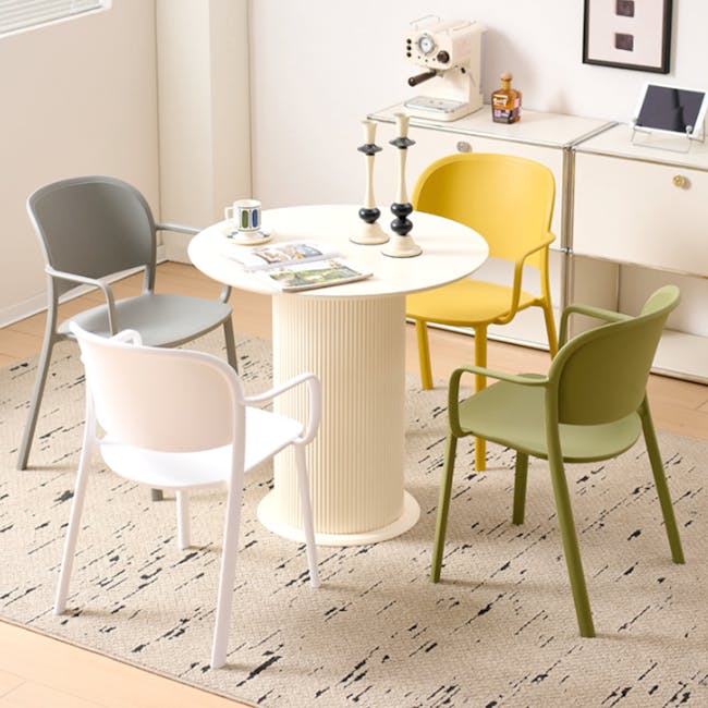 Waylem Stackable Armchair - Black - 2