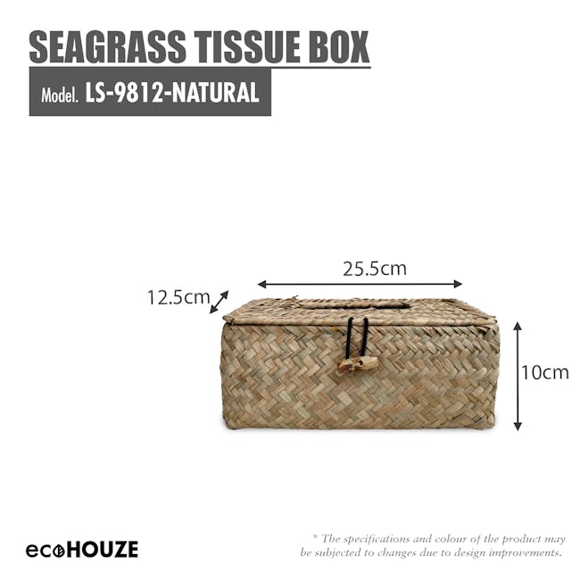 ecoHOUZE Seagrass Tissue Box - 5