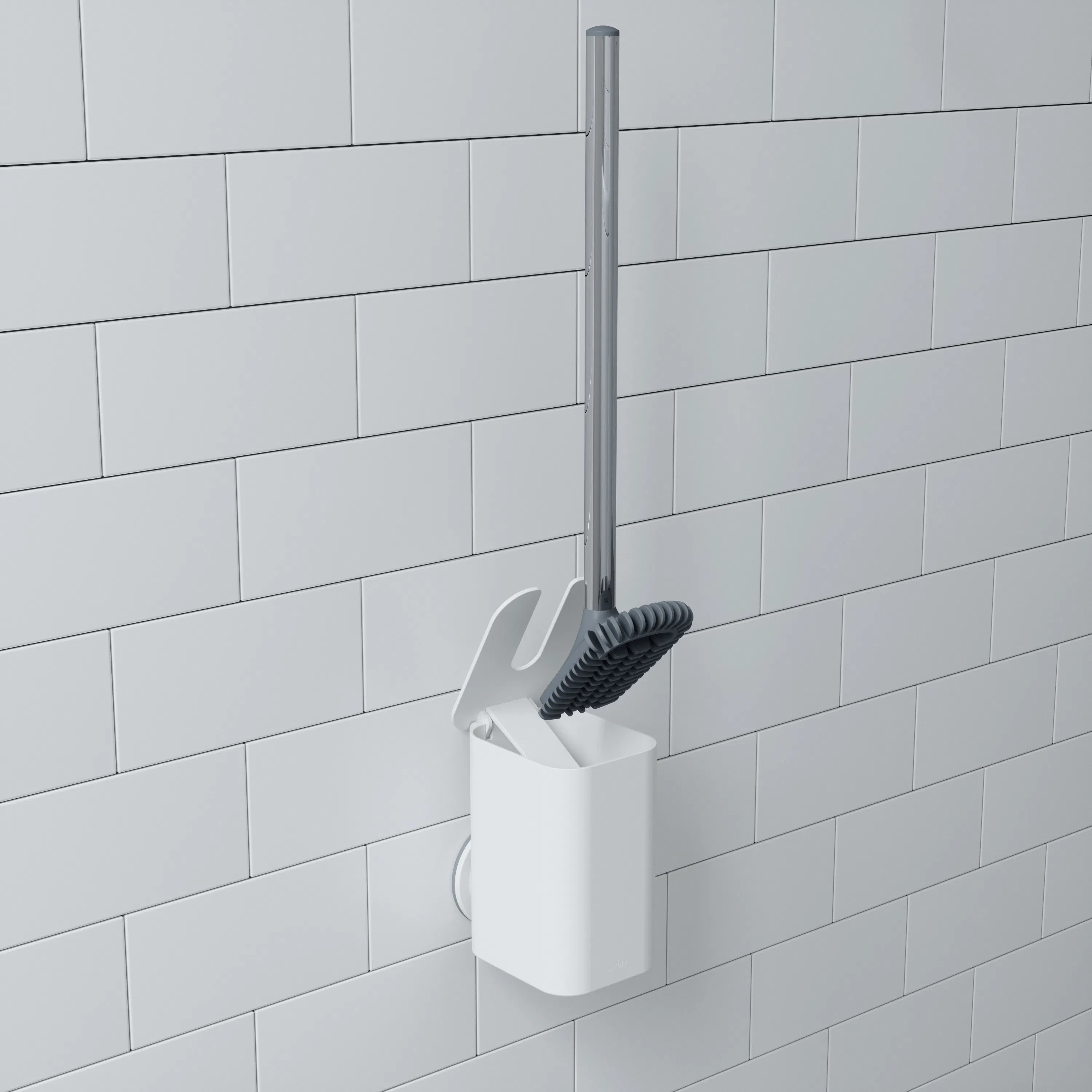 Flex Sure-Lock Toilet Brush - White - 7
