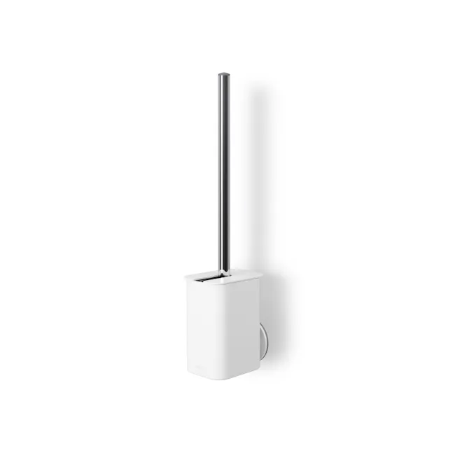 Flex Sure-Lock Toilet Brush - White - 2 - White wall-mounted, sleek design, minimalist style, modern decor, contemporary