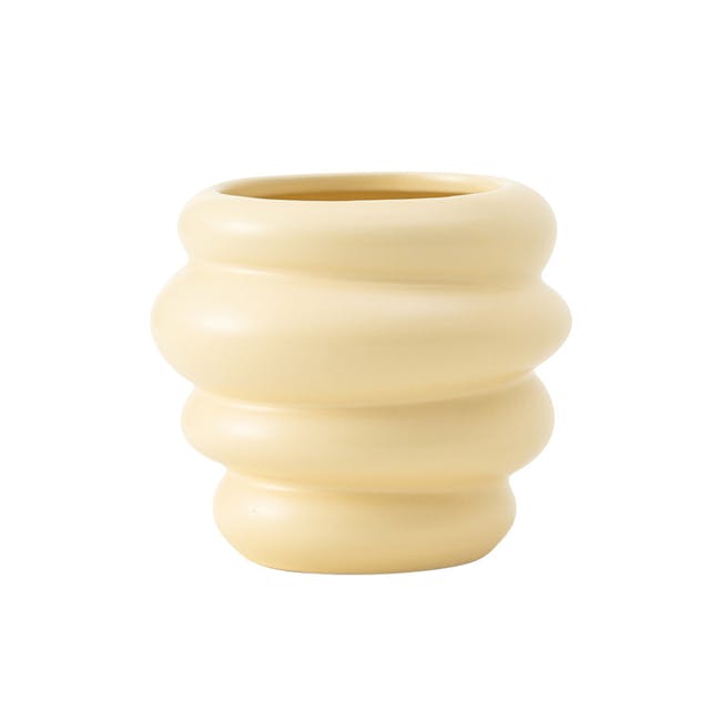 Cronut Ceramic Pot - Matte Butter - 1