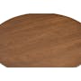 Felicity Round Coffee Table - Walnut, Matt Black - 14