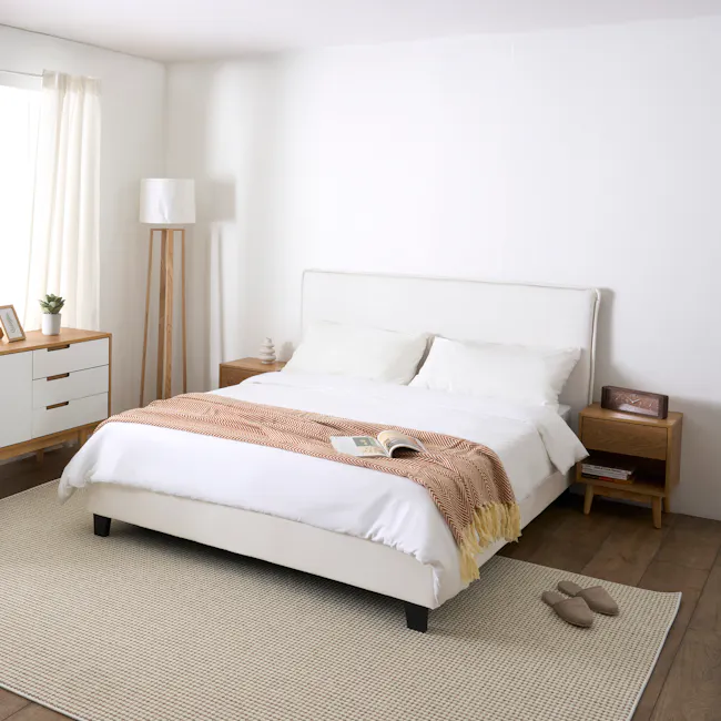 Arthur Queen Divan Bed - Ivory (Pet Friendly) - 4