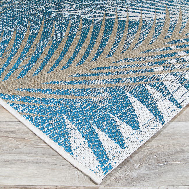 Tropical Palms Flatwoven Rug - Ocean (3 Sizes) - 2