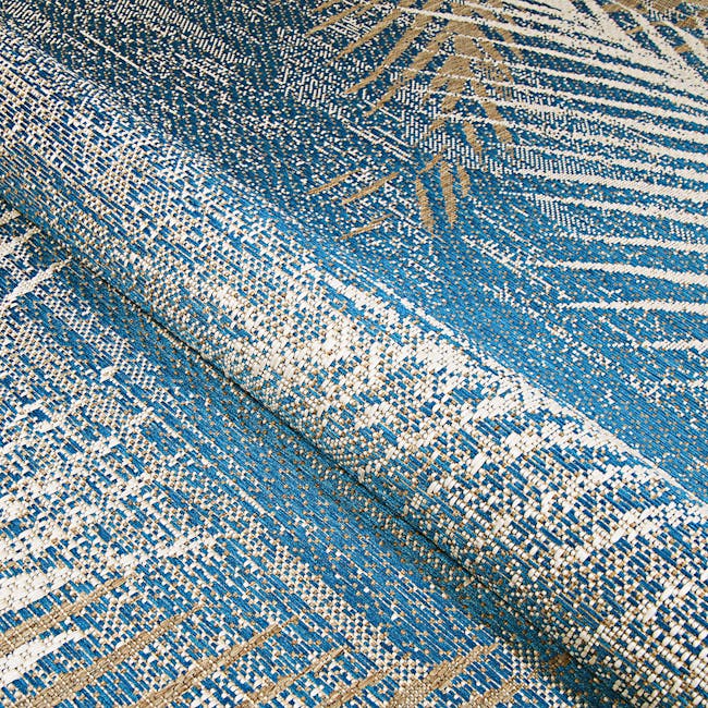 Tropical Palms Flatwoven Rug - Ocean (3 Sizes) - 5