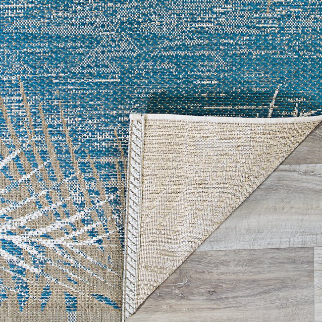 Tropical Palms Flatwoven Rug - Ocean (3 Sizes) - 4