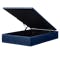 ESSENTIALS Queen Storage Bed - Navy Blue (Faux Leather) - 5