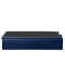 ESSENTIALS Queen Storage Bed - Navy Blue (Faux Leather) - 7