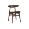 Tricia Dining Chair - Walnut, Espresso (Faux Leather)