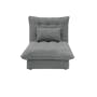 Tessa Storage Lounge Sofa Bed - Pewter Grey (Eco Clean Fabric) - 14