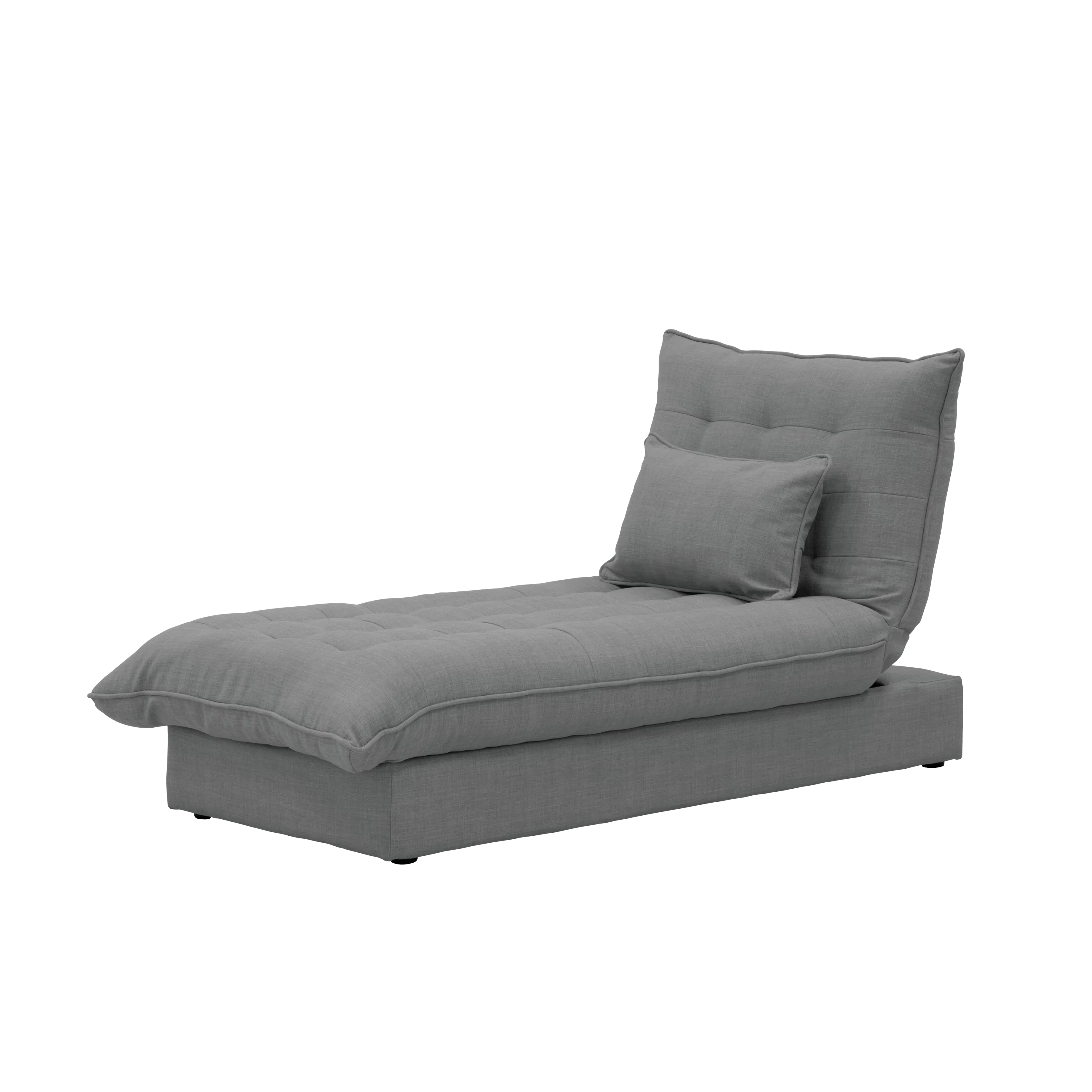 Tessa L-Shaped Storage Sofa Bed - Pewter Grey (Eco Clean Fabric) - 28 - Modern gray sofa with plush cushions, sleek design