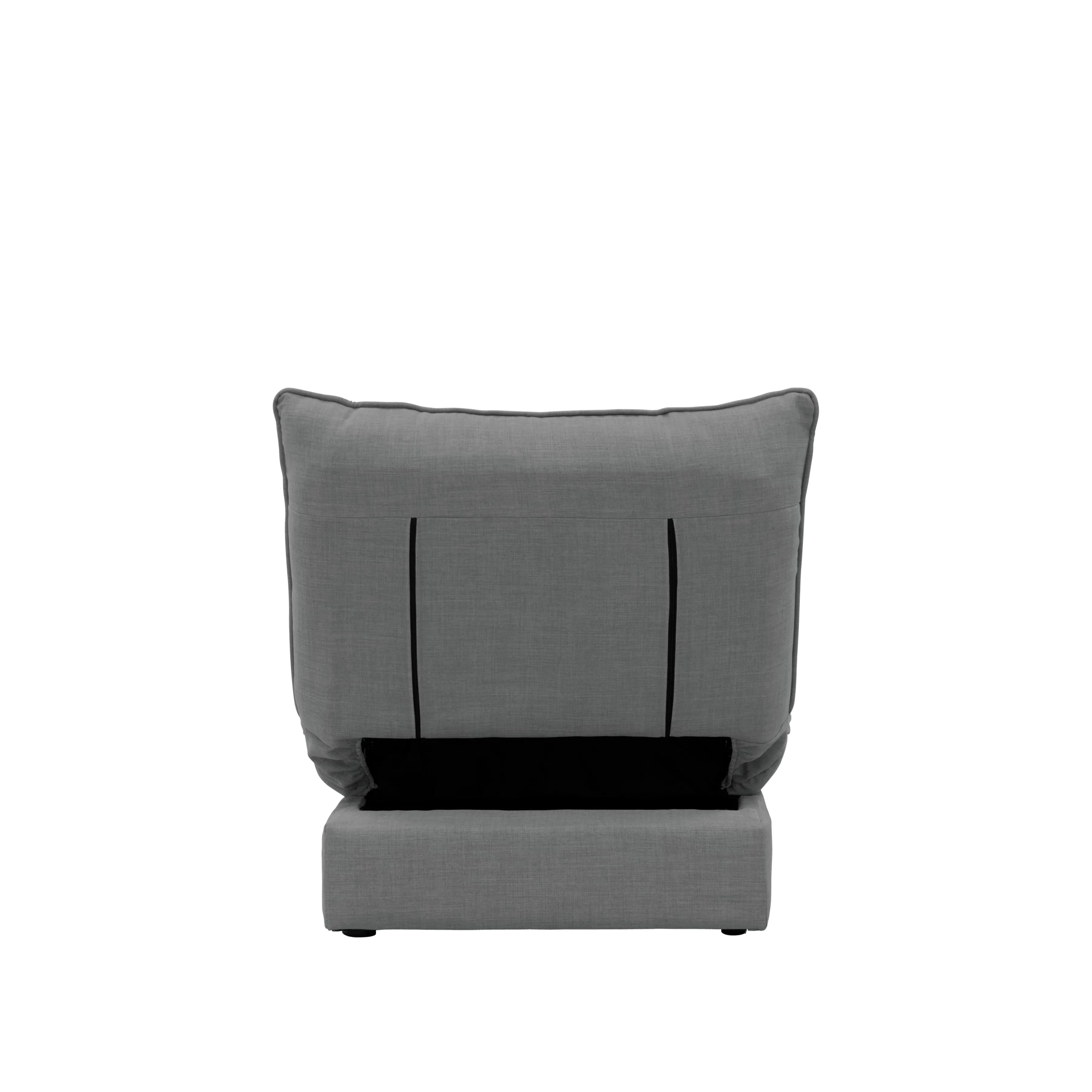 Tessa L-Shaped Storage Sofa Bed - Pewter Grey (Eco Clean Fabric) - 32 - Modern gray upholstered seating, sleek design