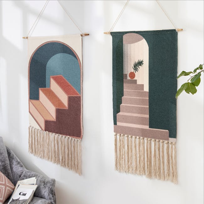 Nordic Tapestry with Tassle - 3 Steps Up - 3