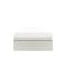 ESSENTIALS Single Storage Bed - White (Faux Leather)