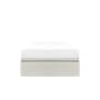 ESSENTIALS Single Storage Bed - White (Faux Leather) - 0