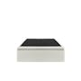 ESSENTIALS Single Storage Bed - White (Faux Leather) - 1