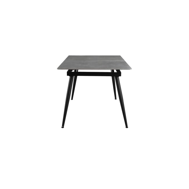 Syla Extendable Dining Table 1.6m-2m - Concrete Grey (Sintered Stone) - 4
