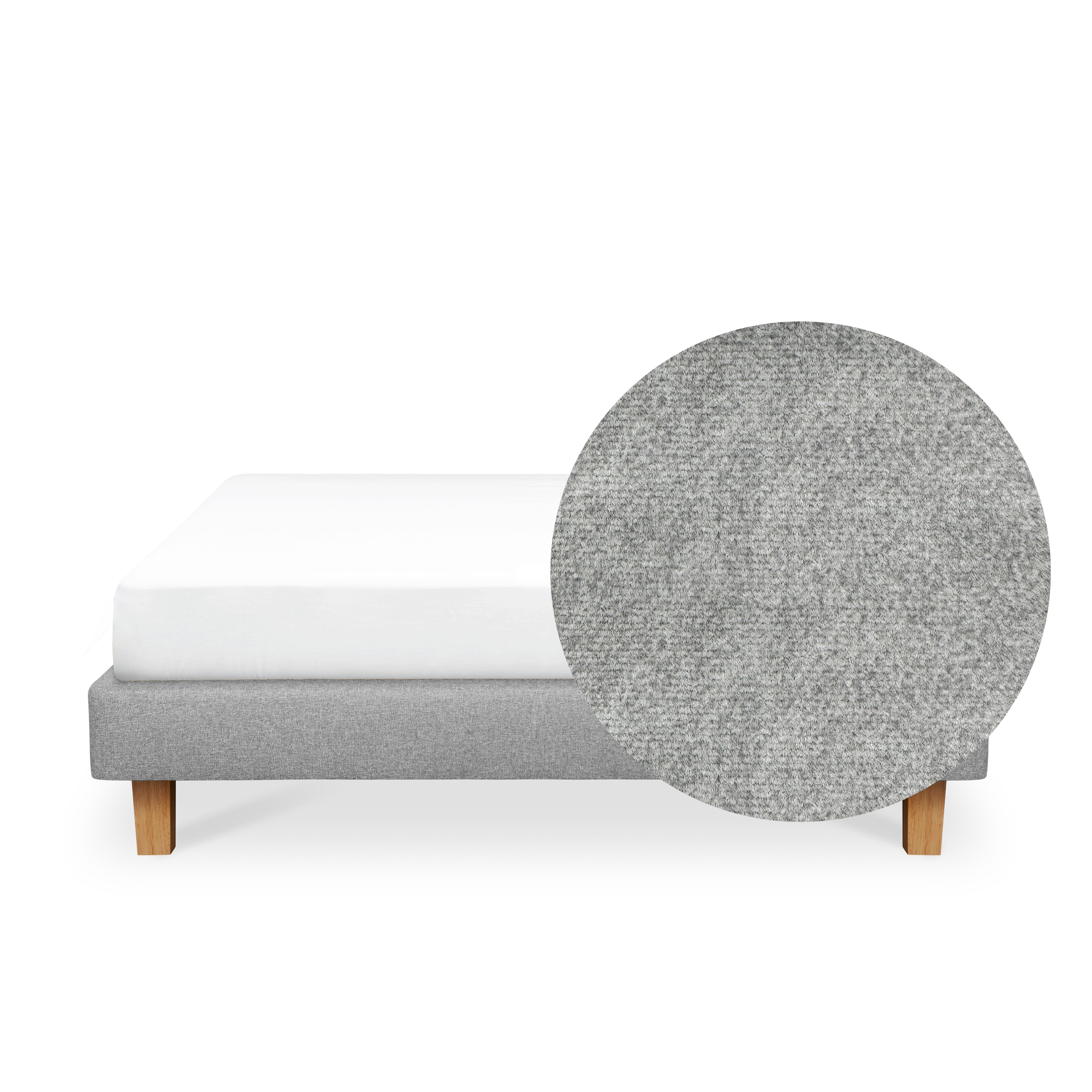 ESSENTIALS Queen Divan Bed - Mink Grey (Pet Friendly)