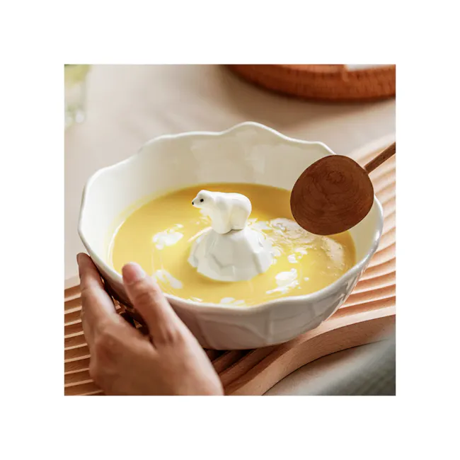 Polar Bear Ceramic Salad Bowl 20.5cm - 2